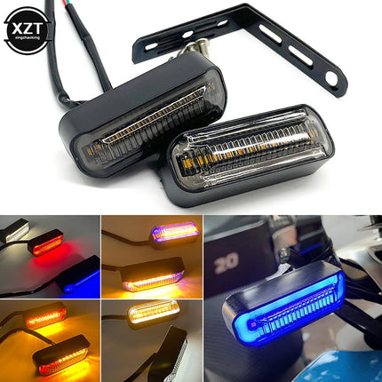 2 Pcs Motorcycle Turn Light 12V Signal Indicator Led Daytime Running Water Turn Light Turning Lights Motorcycle Warning Light