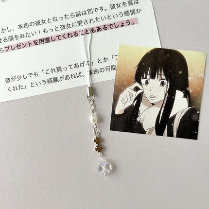 Anime Kimi Ni Todoke From Me to You Keychain Kuronuma Sawako Kazehaya Shouta Cosplay Flower Pendant Phone Key Chain Gifts