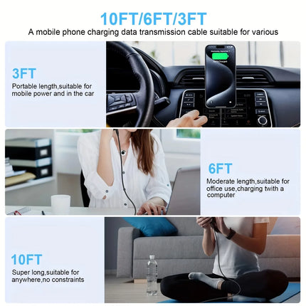 LAIHONEN USB A to USB C cable fast charging Type C charging cable suitable for iPhone 16 15 Pro Max Plus for Samsung Galaxy S24