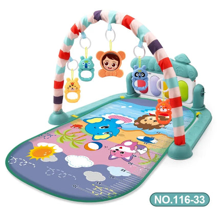 Multifunctional Baby Activity Gym Play Mat Musical Rack Kid Infant Fitness Frame Educational Crawling Carpet Toy Children Gift