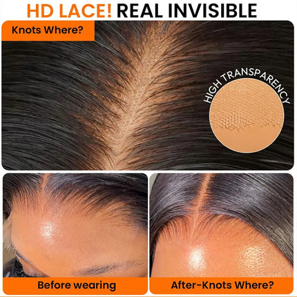 Skinlike Real HD Lace Closure 5x5 6x6 7x5 Invisible HD Lace Melt Skins Human Hair 13x6 13x4 HD Lace Frontal Closure Pre Plucked
