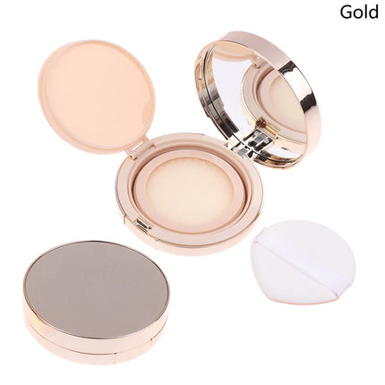 【Empty Air Cushion Puff Box With Mirror Sponge Portable Foundation DIY Box BB Cream Cosmetic Case Container Beauty Makeup Tools】