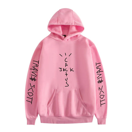 2024 New Spring and Autumn Men's Leisure Outgoing Sports and Fitness Hoodie Printed Leisure Loose Hooded Plush Couple Sweater