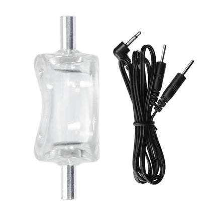 Electric Shock Chastity Cage Testicle Scrotal Bondage Lock Ring Men Scrotum Ball Stretcher Massager Electrostimulation Sex Toys