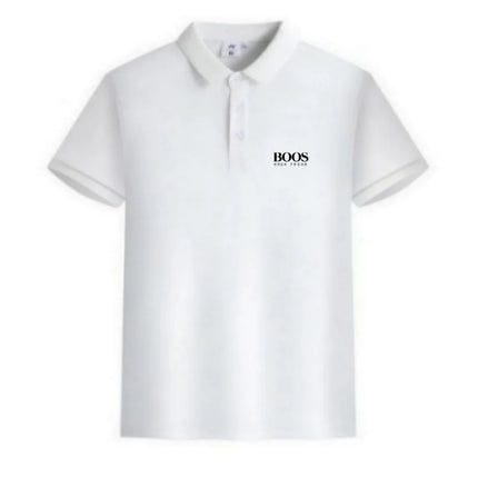 New men's high-quality short-sleeved polo shirt, summer fashion, casual, comfortable, breathable and cool top