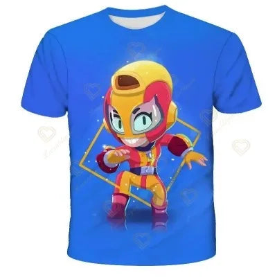 Japanese Anime Games T Shirt Women Men Kids Pullover Stars Gamer Mico Kit Larry & Lawrie Costume Clothing Age 4 7 8 10 11 12 13
