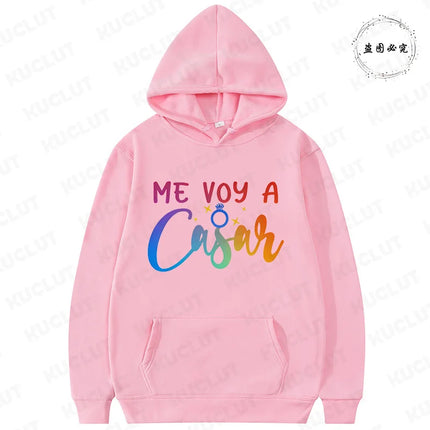Women's Bachelorette Sweatshirts: Spanish Girls Single Farewell Pullover Hoodies, Future Bride & Bridesmaid for Bridal Shower