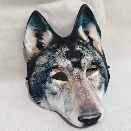 Realistic Halloween Wolf Mask 3D Werewolf Costume Masks Scary Animal Masquerade Dress Up for Parties Wolf Mask