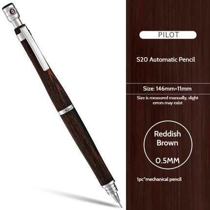 Japanese Pilot S20 Auto-Advance Mechanical Pencil,Premium Wood Body No Lead Breakage lapiseira profissional for drawing,writing