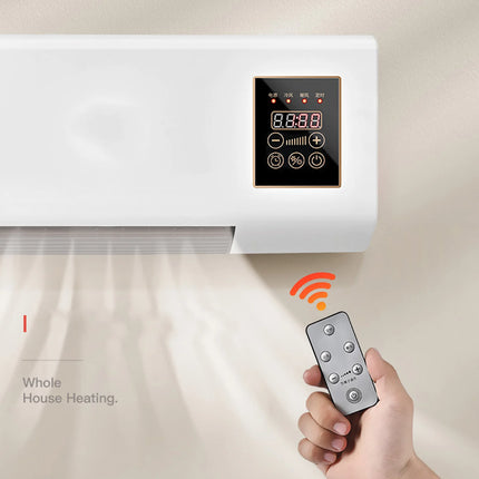 Electric Heater Air Conditioner Fan Natural Heating Wall Mounted Temperature Protection Timer Air Natural Heater