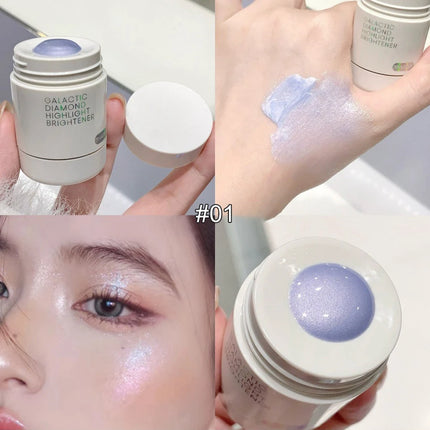 Pearlescent Diamond Liquid Highlighter Contour High Gloss Finish Luminizer Makeup Gel Face Body Brighten Glitter Natural Contour