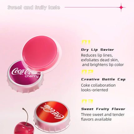 LiP SMACKER x Coca-Cola Classic Bottle Cap Lip Balm - Deep Hydration, Autumn & Winter Use, Exfoliates Dead Skin
