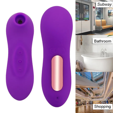 Powerful Suction Cup Clitoral Sucking Vibrator for Women Female Clitoral Nipple Oral Vacuum Stimulator Massager Adult Products