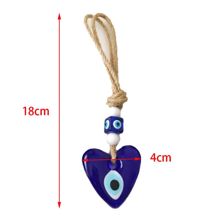 Evil Eye Wall Hanging Nazar House Protection Macrame Decor Rearview Mirror Pendant Lucky Eye Glass Evil Eye Gifts Turkish Eyes