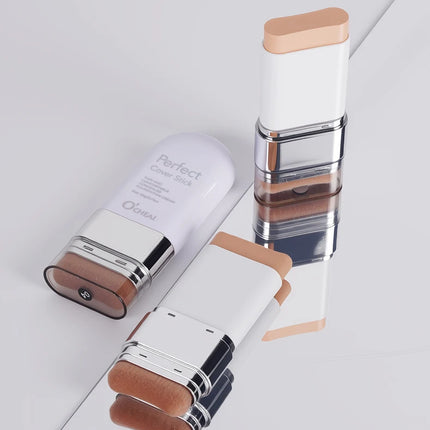 O'CHEAL Perfect Cover Stick Thin And Comfortable Concealer Foundation Cream Stick Instant Natural Waterproof Long-lasting Makeup