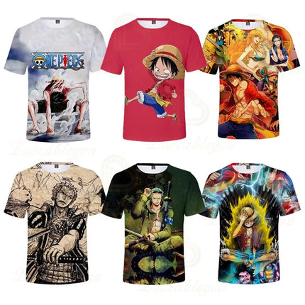 New One P Graphic T Shirt Men Women Anime Harajuku Tops Summer Boys Girls T-shirt 3D Fashion Clothing Plus Size Streetwear