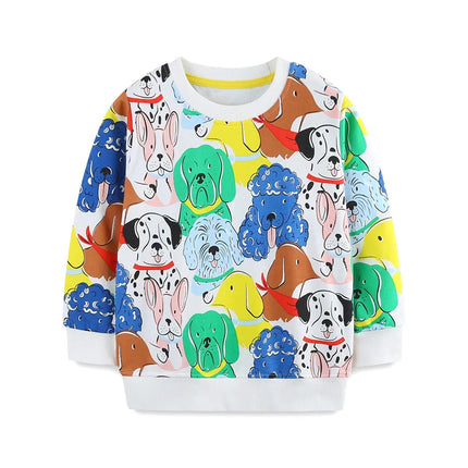 Jumping Meters 2-7T New Design Cotton Boys Sweatshirts Dinosaurs Children's Sport Shirts Long Sleeve Kids Autumn Spring Clothes