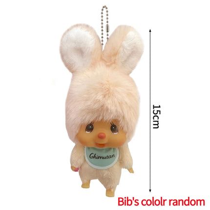 Monchhichi Plush Keychain Bag Hanging Accessories Kawaii Keychains Monkiki Doll Hanging Pendants Collection Birthday Gift モンチッチ