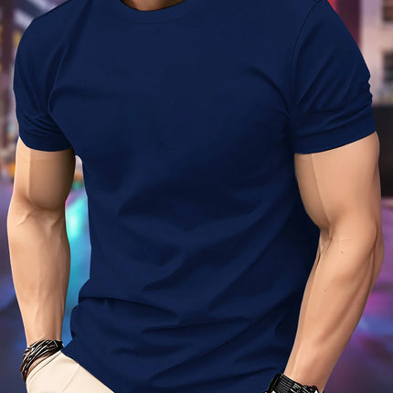 2026 New Spring / Summer Luxury Men's Fashion T-shirt Crewneck Casual Trend Y2K High-end High Quality Fitness Sports T-shirt