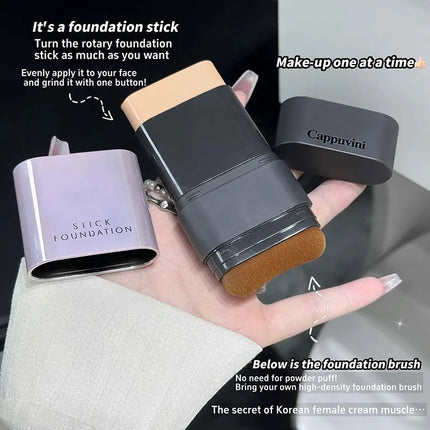 2-in-1 Concealer & Foundation Stick - Full Coverage for Acne Scars - Radiant Dewy Finish - Natural Skin-Like