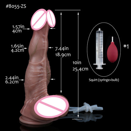 FAAK Silicone Squirt Dildo Panties Simulated Abdominal Muscles Underwear Ejaculation Realistic Penis sex Toys for Men Women