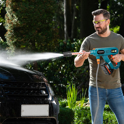 YOFIDRA 3500W Brushless High Pressure Car Washer Gun 220Bar 3 Gears Electric Washing Water Spray Gun For Makita 18V Battery Pin