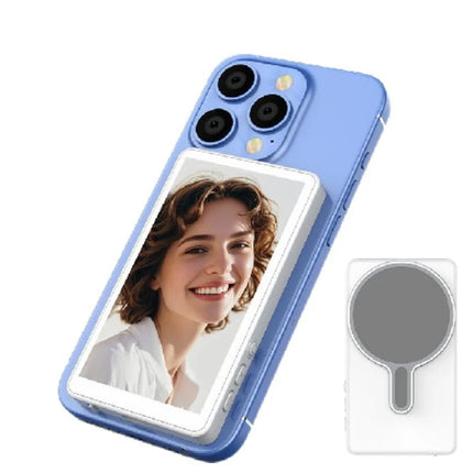 Vlog Selfie Monitor Screen,Wireless 4K/1080p Back Camera Monitor for iPhone & Android, Built-in Speaker for YouTube TikTok Live