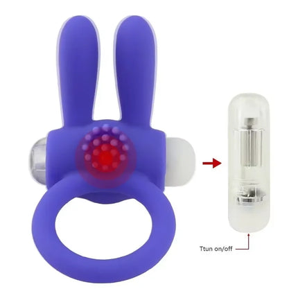 Vibrator Elastic Rabbit Penis Cock Ring Clitoral Stimulator For Delay Ejaculation Couple Erotic Sex Toy