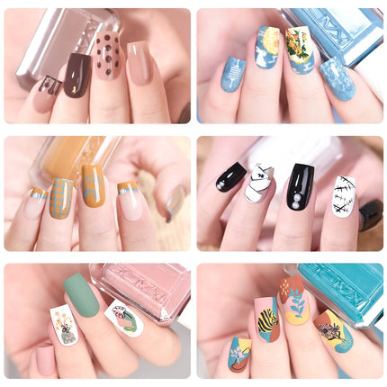 11ml Nail Stamping Polish Set Gold Silver Black White Nail Art Printing Varnish for Nail Stamp Plate Design Manicure Paint Oil