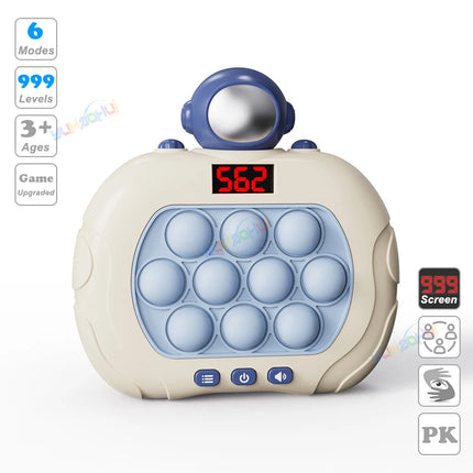999 Level Electronic Pop Push Quick Push Game Console with LED Display Screen, Suitable for Adult and Child Fidget Toy Christmas