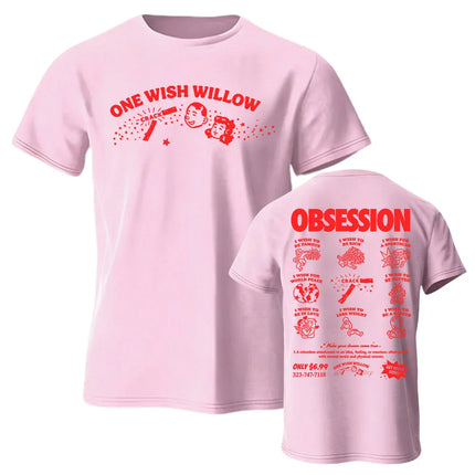 Movie Obsession One Wish Willow  T-shirt Short Sleeve Cotton Summer Casual Tshirts Unisex Streetwear Fashion Design Graphic Tees