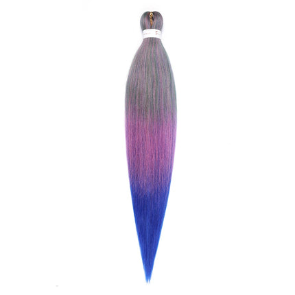 Pre-stretched Braids Hair Professional Itch Free Hot Water Setting Synthetic Fiber Ombre Yaki Texture Braid Hair Extensions