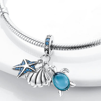 2025 New Charm 925 Sterling Silver Glow Firefly Travel Airplane Cat Paw Dragon Bead Fit Bracelet Bangle Necklace DIY Jewelry