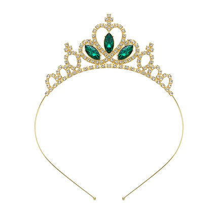 Kids Rhinestone Tiara Princess Headband for Girls Birthday Accessories Bridal Crystal Crown Tiara Wedding Hair Jewelry