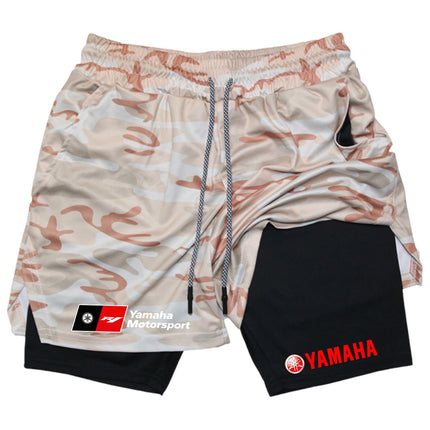 2026 latest model men's morning jogging sportswear fashion couple style single-layer shorts - Yamaha motorcycle brand - men's st