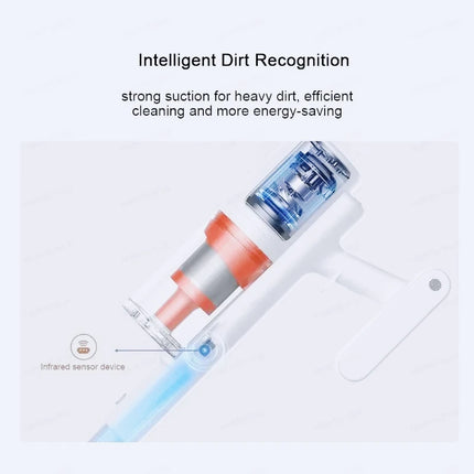 MIJIA Wireless Vacuum Cleaner 3,Green Searchlight 260AW Suction,110000 RPM,90min Runtime,Cordless Handheld Vacuum Cleaner
