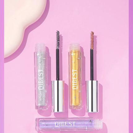 1 PC Diamond Mascara Shining Galaxy Sequins Sweat Proof Glitter Eyelashes Quick Dry Lasting Curling Thick Mascara Shimmer Makeup