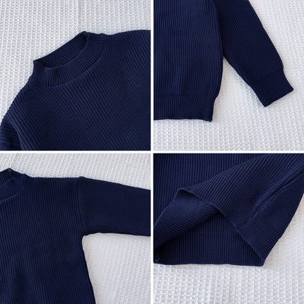 Bear Leader Autumn Kids Girls Casual Sweaters 2025 New Fashion Kids Baby Knitted Clothes Solid color Sweet Knitwear Tops 0-6Y