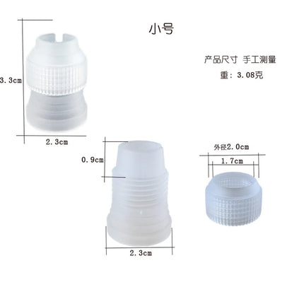 DIY Reusable Puff Cake Icing Piping Tip Silicone Pastry Bag Cream Cupcake Butter Tube Nozzle Decor Baking Bags Kitchen Tools
