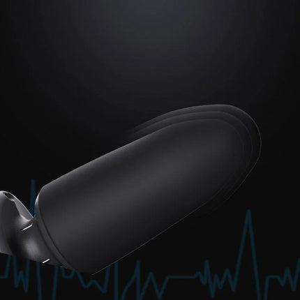 QIUI APP Remote Control Anal Plug Electric Shock Vibration Butt Plug Expansion Adjustable Diameter Anal Plug Lock Sex Toys