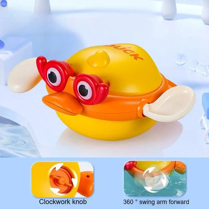 Baby Bath Toys Bathroom Water Games Cute Yellow Ducks Baby Bath Partners Early Education and Puzzle Toy Parent-child Interaction