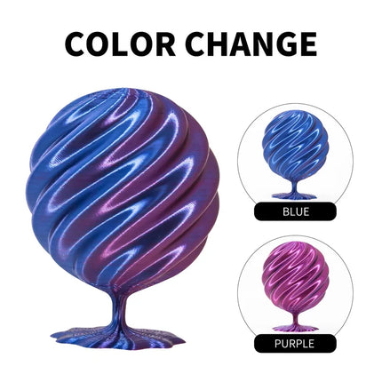 Dual-color PLA Silk 200g 3D Printing Materials 1.75mm 3D Printer Filament for FDM Non-toxic Vacuum Packaging Eco-Friendly