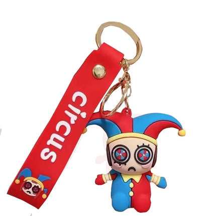 Magic Digital Circus Keychain Cross-Border Pamney Clown Rabbit Doll Doll Bag Car Keychain blocks  конструктор