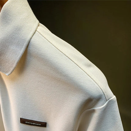 Men's Summer Short-Sleeved Polo Shirt 2025 New Large Simple T-shirt Top Versatile Casual Men's Clothing