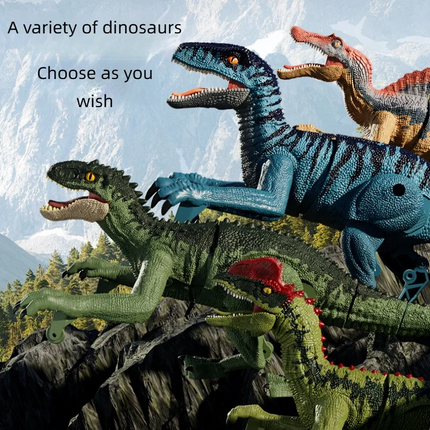 Children's Remote-controlled Velociraptor Tyrannosaurus Rex 2.4G Five Way Simulation Sound And Light Electric Mini Remote-contro