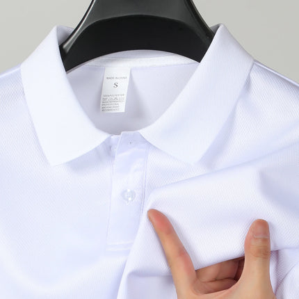 High-end polo shirt, outdoor casual solid color T-shirt, quick-drying golf shirt, lightweight breathable top, unisex T-shirt sle