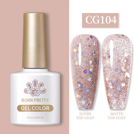 BORN PRETTY 10ml Gel Nail Polish Gel 130 Colors Semi Permanent Solid Nail Gel Varnish Soak Off UV Gel for Base Top Coat