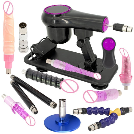 FREDORCH Portable Sex Machine Adjustable Speed Angle Automatic Wireless Control for Woman Man Masturbating Pumping Gun Sex Toys