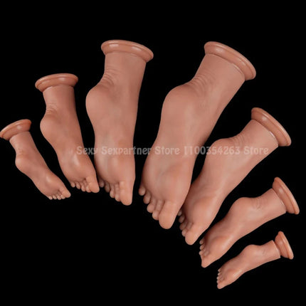 Big Silicone Feet Style Anal Plug Huge Dilator Anal Dildo Suction Cup Ass Butt Plug Deep Masturbator Stimulation Adult Sex Toys