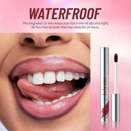 Tear-off Lip Liner Long Lasting Matte Lip Tint Waterproof and Sweat-proof Not Easy to Smudge Line Hook Lip Marker Makeup Pen